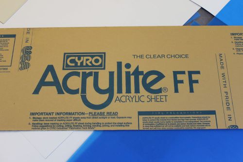 Acrylite acrylic plexiglass light diffusing plastic sheet 1/8&#034;  x 6 &#034; x 6&#034; for sale