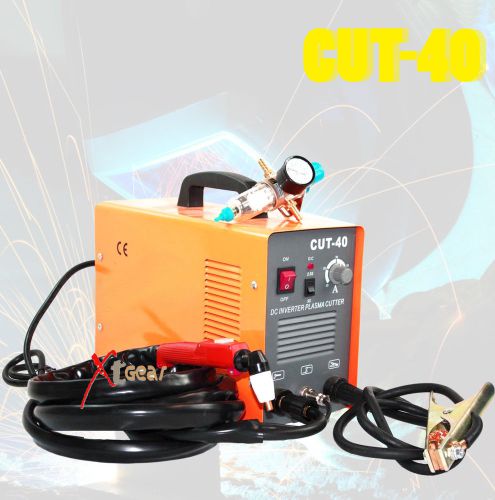 Cut 40 DC Inverter Plasma 220V 40Amp Welding Machine Welder &amp; Regulator Gauge