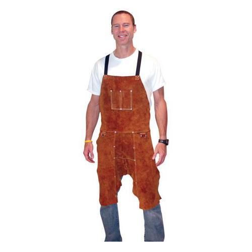 Tillman  3837 24&#034; W x 36&#034; L Leather Split Leg Bib Apron