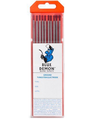 Blue Demon TE2T-332-10T 3/32-Inch X 7-Inch 2-Percent Thoriated Tungsten Electrod