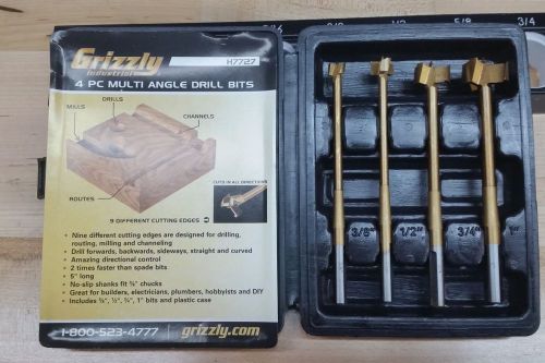 4pc sae multi angle (mad) forstner drill bit set+ case for sale