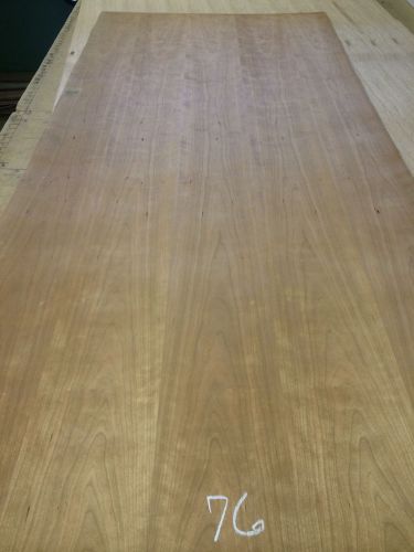 Wood veneer figured cherry 36x80 1pcs total 3-ply wood backed &#034;exotic&#034;eskid 76 for sale