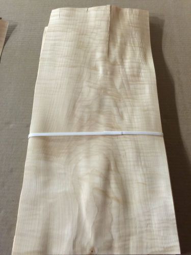 Wood Veneer Figured Maple 9x20 22 Pieces Total Raw Veneer &#034;EXOTIC&#034; MA3 1-7-14