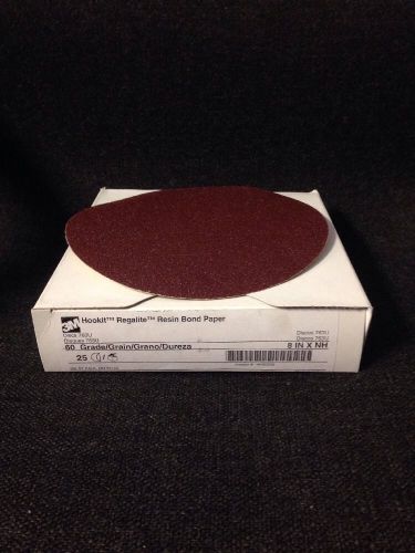 8&#034; 60 Grit Sand Disc Sandpaper Velcro Hookit (25/BX)