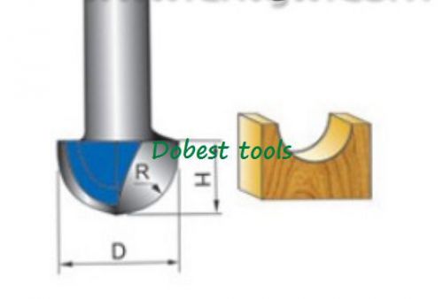 1piece 1/2*1-3/8 Round Nose CNC Mills