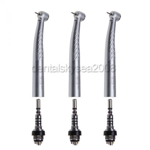 3XDental High Speed Fiber Optic LED Handpiece Turbine w/ Coupler 6 Hole Fit KAVO