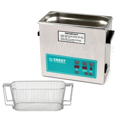 Crest 0.75Gal. Digital Ultrasonic Cleaner w/TIMER+HEAT+COVER+BASKET, CP230D