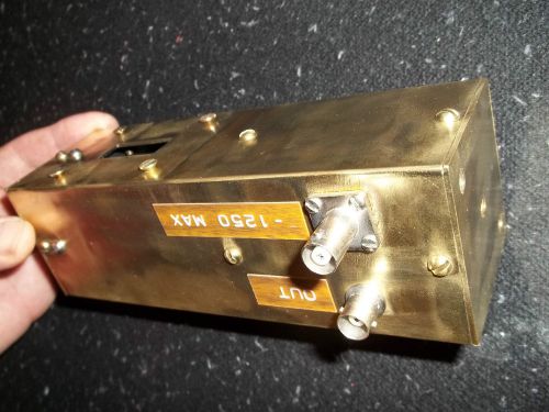 1P28 PHOTOMULTIPLYER TUBE WITH HIGH GAIN DYNODE CHAIN CIRCUIT IN BRASS HOUSING