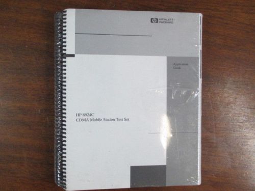 NEW HP Application Guide Manual 8924C CDMA Mob Sta Test Set 08924-90021 Original