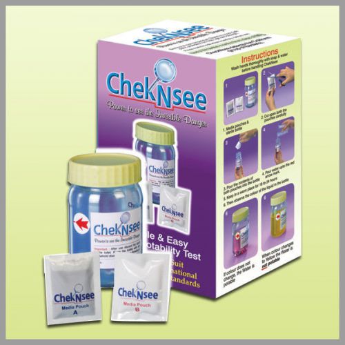 Rakiro ChekNsee WATER POTABILITY TESTING KIT - EASY BACTERIA DETECTION  ANYWHERE