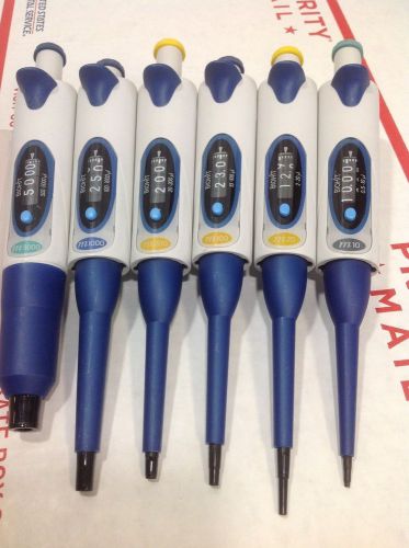 Set of 6 Biohit mLINE Single Channel Pipette M10,M20,M100,M200,M1000,M5000 #7