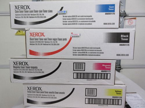 Xerox Color Toner Model 2128/2636/3545,7225/35/45  Set of 4   Reorder# 6r01175-8