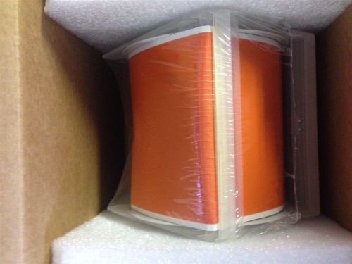 Brady globalmark b588 76594 orange vinyl 4&#034; x 100&#039; tape cartridge x10207-017 new for sale