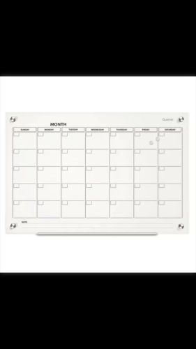 Infinity Magnetic Glass Calendar Board, 36 x 24