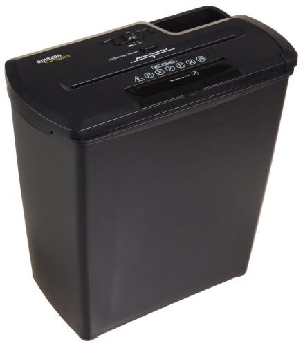 AmazonBasics 8-Sheet Strip-Cut Paper/CD/Credit Card Shredder