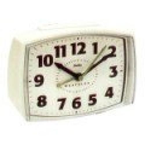 Westclox WHT QUARTZ ANALOG ALARM CLOCK 22192