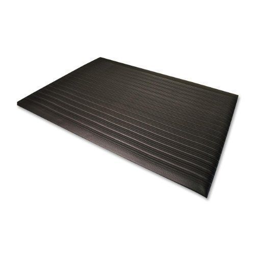 Genuine Joe 53231 Anti-Fatigue Mat Vinyl Foam Beveled Edge 2&#039; x 3&#039; Foot Black