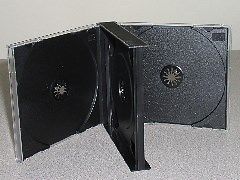 100 triple multi 3  cd / dvd case cases / box - 3cd for sale