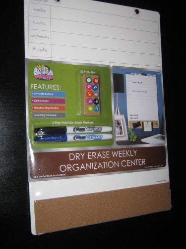 Dry erase, 11&#034; x 16&#034; weekly organization center set &#034;new&#034; factory sealed for sale