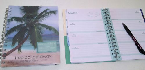 MEAD 2015 Day Dream Monthly/Weekly/Daily Planner Organizer /Tropical Getaway