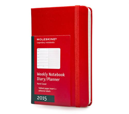 Moleskine 2015 pocket red 5.625x3.75 inches