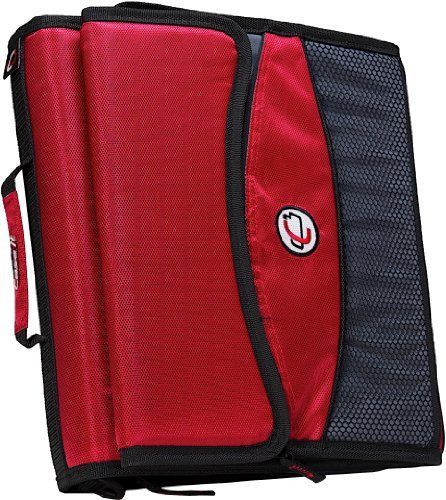 Back-to-School  2-Inch O-Ring Zipper Binder with Removable Tab File Red Home Off