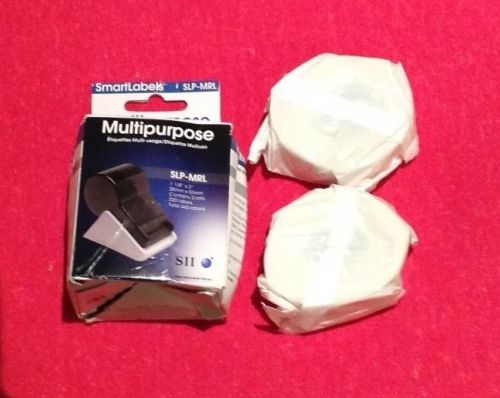 2 Rolls 440 Labels Seiko SLP-MRL Seiko SmartLabels Multipurpose 1 1/8&#034; x 2&#034;