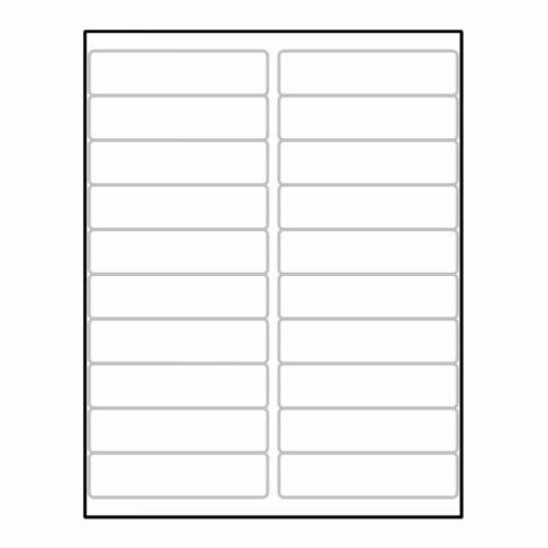 Laser Label Sheet, 2-5/8&#034; x 1&#034; Laser Labels (Box of 100)