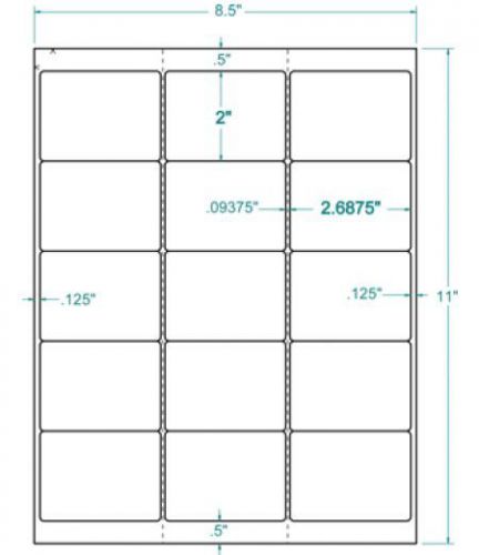 Compulabel 311501 - white no-wrap 3-1/2&#034; disk labels 2-11/16&#034; x 2&#034; for sale