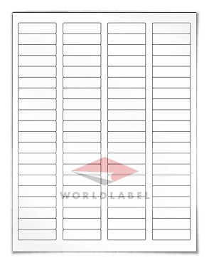 Laser labels: 1.75 x 0.5&#034;, 200000 return address label, uses 5167, 8167 template for sale