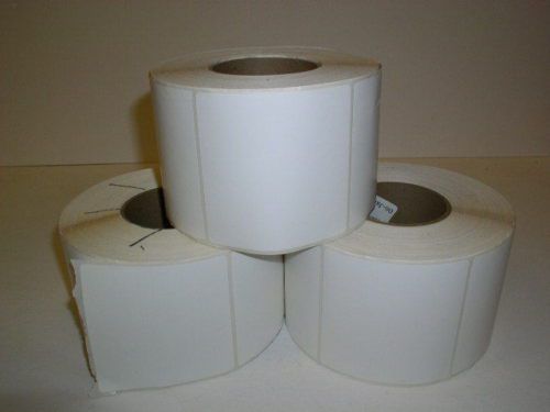 Uline Thermal Transfer Labels, 3 Rolls, Large Labels, 4&#034; x 4&#034;!