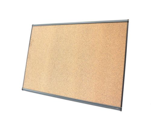 Quartet Prestige B244G 4&#039;x3&#039; Graphite Colored Aluminum-Frame Cork Bulletin Board