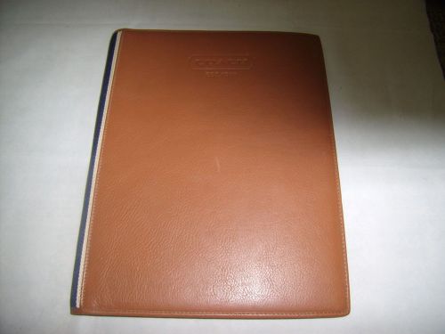 Judd&#039;s nice coach leather 8 1/2x11 notepad holder w/levenger notepad! for sale