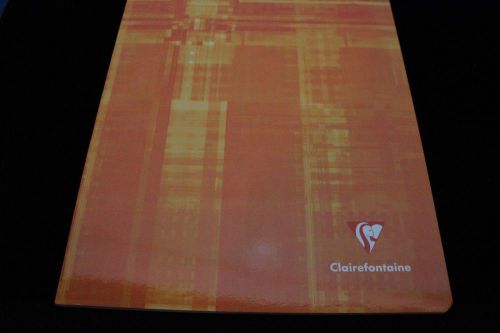 Clairefontaine staplebound notebook  8&#034; x 11&#034; lined orange for sale