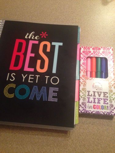 NEW Erin Condren Life Planner 2015 with Marker Pens NEW