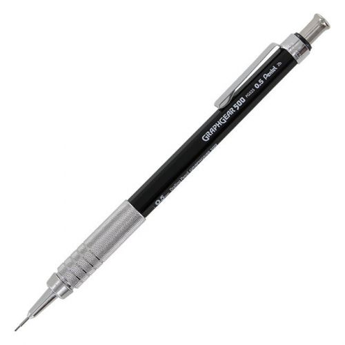 Pentel graph gear 500 automatic drafting pencil, 0.5mm, black barrel (pack of 6) for sale
