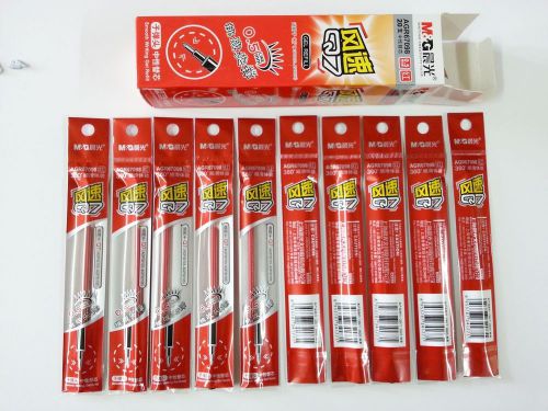 20pcs x refill SHANGHAI  AGR67098  0.5mm fine GEL PEN RED colour