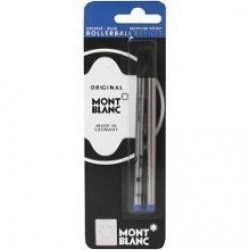 2  Montblanc Rollerball Refills, Blue, Medium, 105159