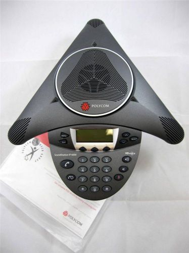 Polycom SoundStation IP 6000 VoIP Conference Phone PoE 2200-15600-001 #21W035