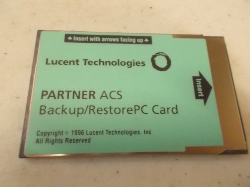 Partner Upgrade PC 12D1 Avaya AT&amp;T ACS Lucent PCMCIA card 108080938 8989