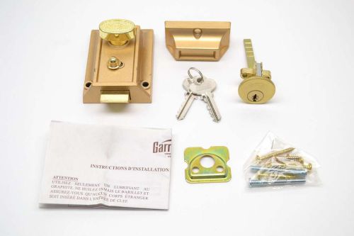 NEW GARRISON 46-2510-6 ENTRANCE BRASS-FINISH DOOR LATCH KIT B443274