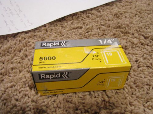 NEW *RAPID* 1/4&#034; 5000 Pieces Fine Wire Staples R19 R23 23391100