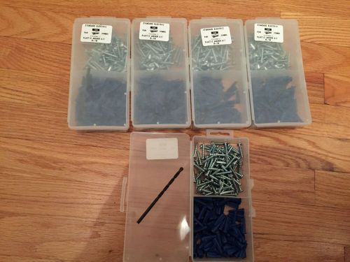 (5) Plastic Anchor Kit 3/16&#034; 100pcs. each (Total 500 pcs)