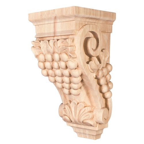 Small Grape Corbel 4-1/2&#034; x 5&#034; x 10&#034;  .White Birch