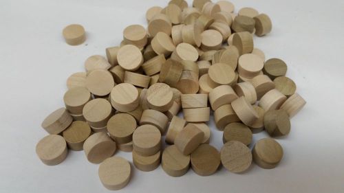 100 ~ 1/2&#034; POPLAR flush Plugs FACE GRAIN Screw Hole cap Screwhole Wooden plug