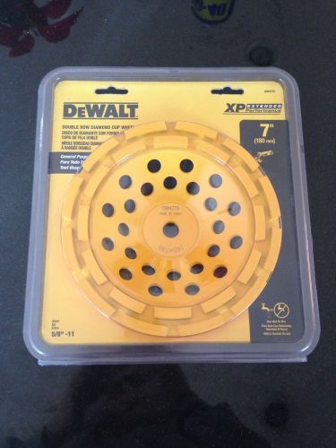 DeWalt 7&#034; Double Row Diamond Cup Wheel DW4775 New Same Day Ship