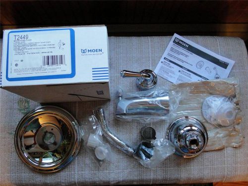 Moen Monticello Faucet Posi-temp Tub Shower Trim Kit Chrome Lever T2449