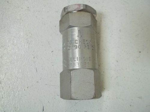 BASTIAN-BLESSING 8830E3 FLOW CHECK VALVE*USED*