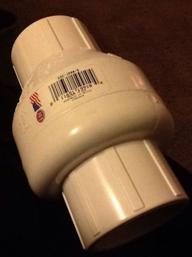 Check valve pvc 1-1/2 slip, swing check solvent glue - kbi - nos lot a for sale