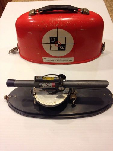 Vintage David White Instruments Level / Surveying with Case. No Tripod Included